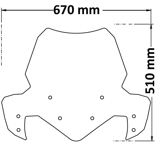 AKCE BENELLI - Vysoký plexi štít s ofuky zatmavený pro TRK 702